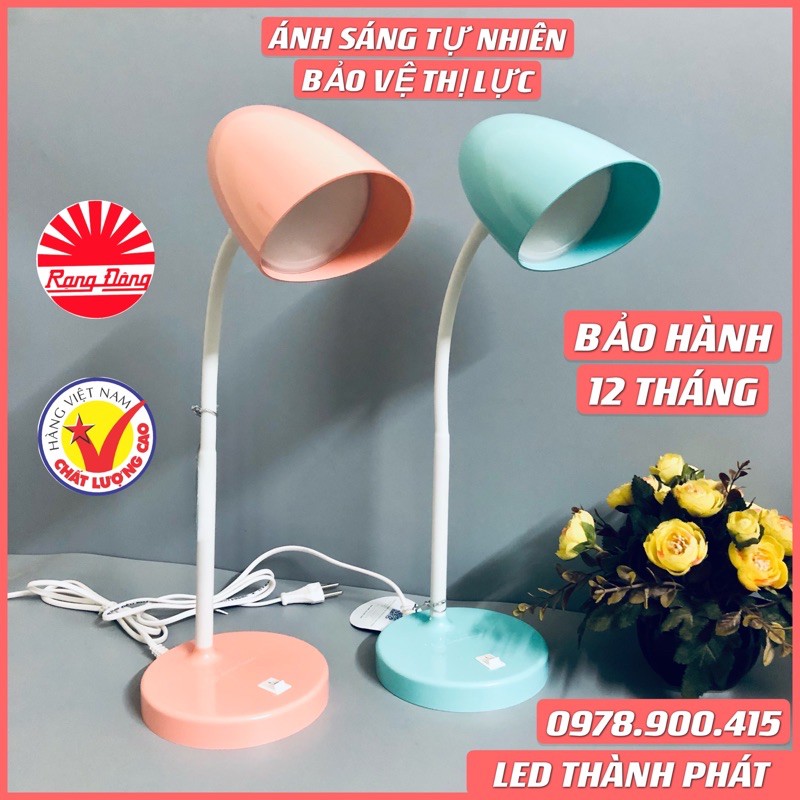 Đèn học để bàn RẠNG ĐÔNG ÁNH SÁNG TỰ NHIÊN  chống cận RD RL 38 kèm bóng LED 6W tiết kiệm điện năng, bảo vệ thị lực