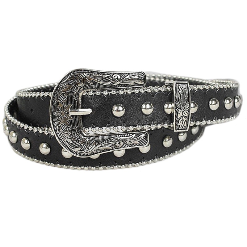 Thắt Lưng Dây Xích Phối Đinh Tán Phong Cách Punk Gothic