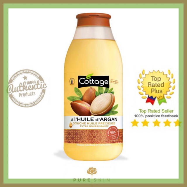 Dầu tắm Cottage nội địa Pháp 98% tinh chất arahan thiên nhiên