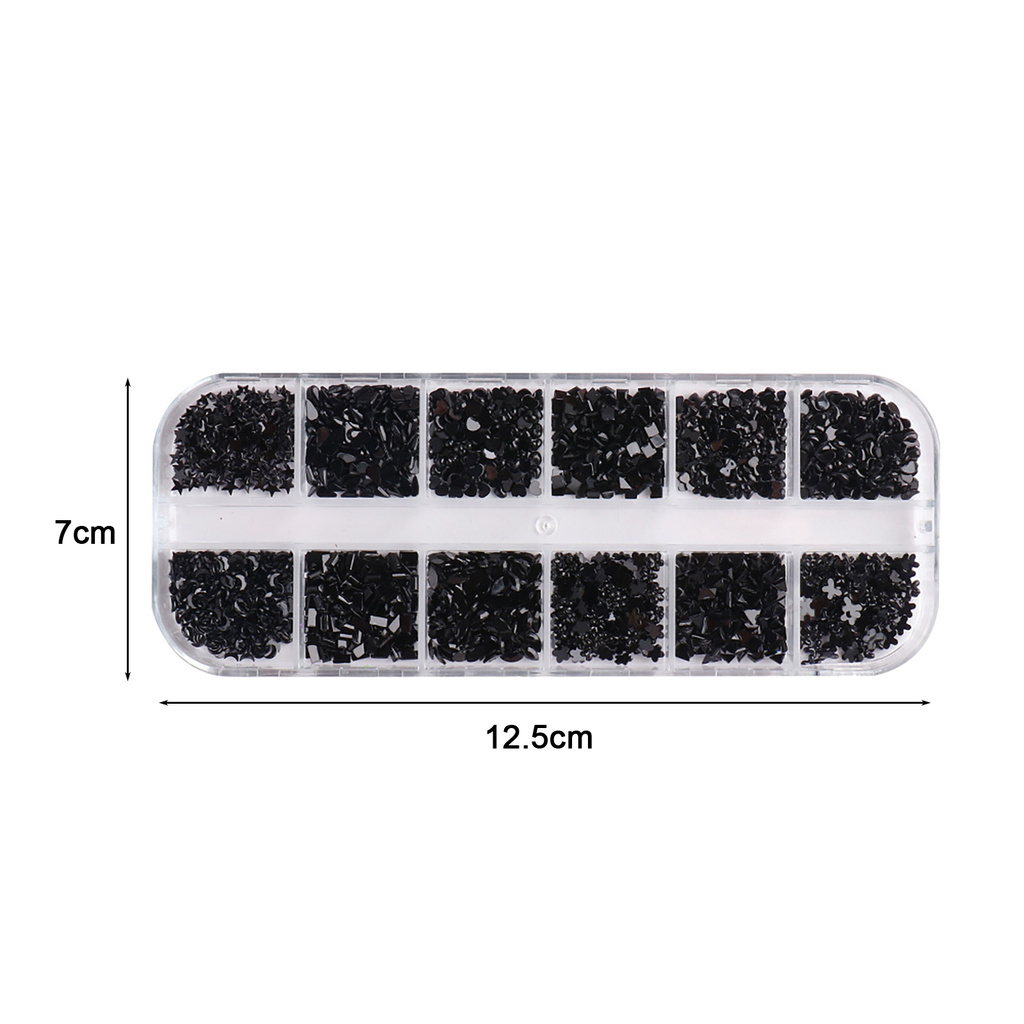 [Hàng mới về] Hộp Hạt Kim Tuyến Lấp Lánh Trang Trí Móng Tay Nghệ Thuật