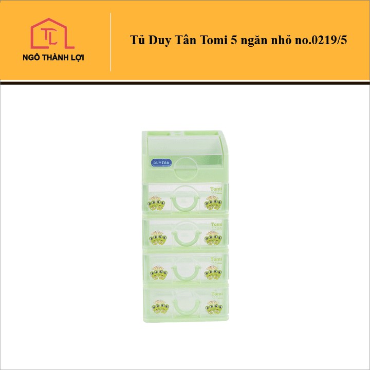 Tủ nhựa mini Duy Tân Tomi nhỏ 15.5 x 19 x25 cm 4 ngăn (4 tầng 219/4) / 15.5 x 19 x32cm  5 ngăn (5 tầng 219/5)