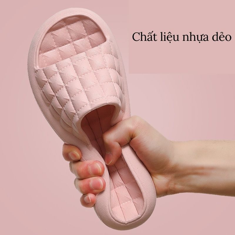 Dép lê xốp nam nữ nhựa dẻo đế chống trơn trượt đi trong nhà văn phòng nhiều màu sắc jumato