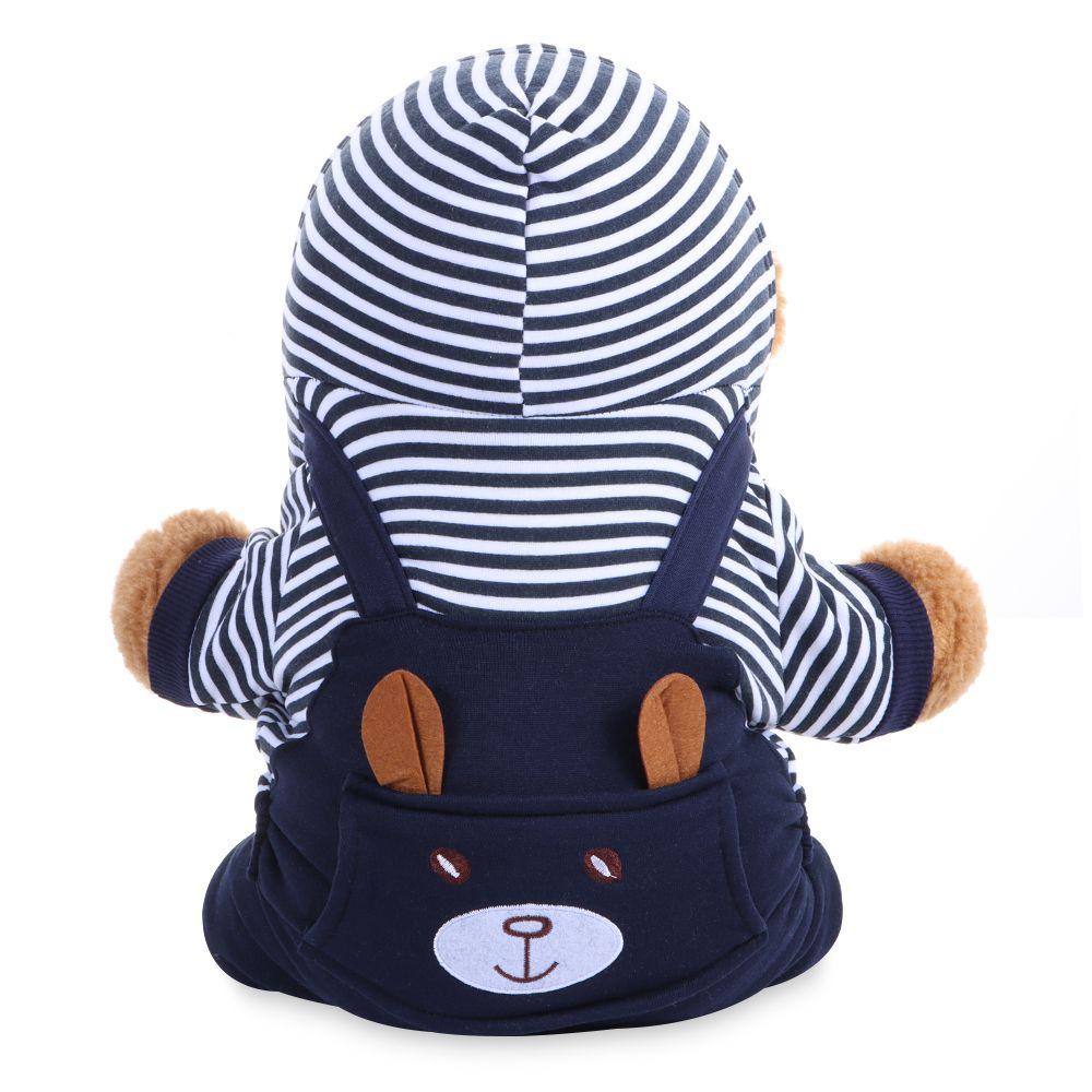 Áo Hoodie Vải Lông Cừu San Hô Xinh Xắn Thời Trang Thu Đông Cho Cún Cưng