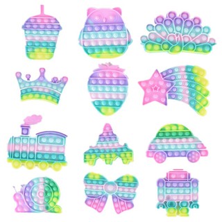 Đồ chơi bóng nhấn bằng silicon thiết kế đơn giản giúp giảm căng thẳng hiệu quả dành cho người lớn và trẻ em