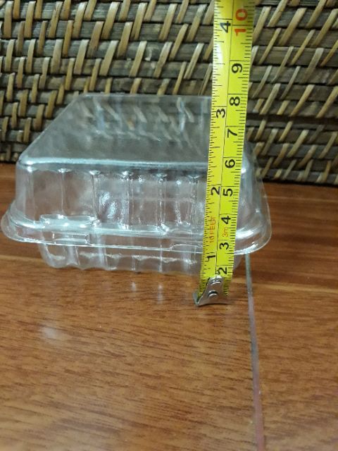 10 Hộp vuông h127 ⚡ CAO CẤP ⚡ hộp nhựa đựng bánh kích thước 10cm x 5cm