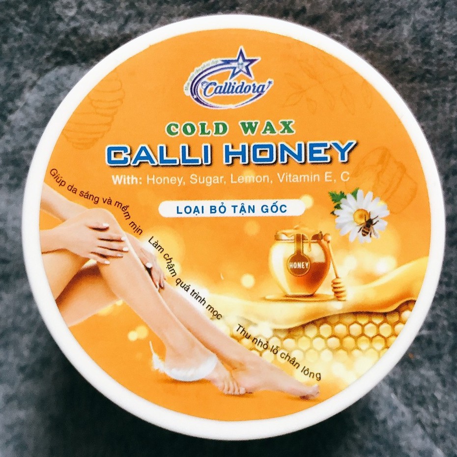 Wax lông nách an lành bikini ria mép Calli Honey tặng 50 tờ giấy wax lông + 2 que wax - WCH