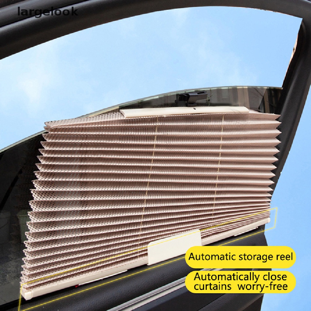 1 Rèm cửa sổ Lưới Tự Động Thu Gọn Chống Tia UV Cho Xe Hơi ♨Nóng Bỏng