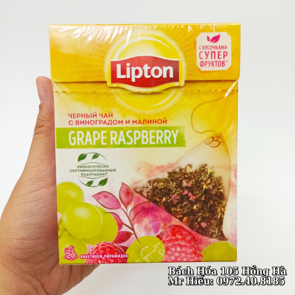 [T1/2024] Trà Lipton Nga vị Nho và Phúc Bồn Tử