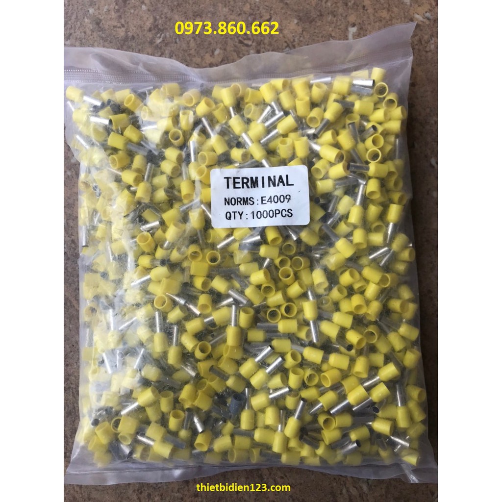 500 Đầu cos kim rỗng - cos pin bấm dây E0508, E7508, E1008, E1508, E2508, E4009, E6012