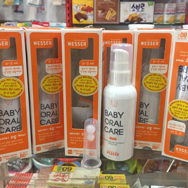 Nước rơ lưỡi Wesser cho bé 0-3t