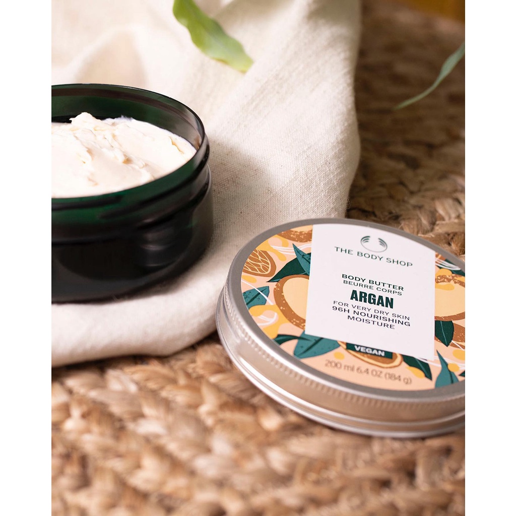 Bơ dưỡng thể The Body Shop Wild Argan Oil Nourishing Body Butter 200ml - 49202