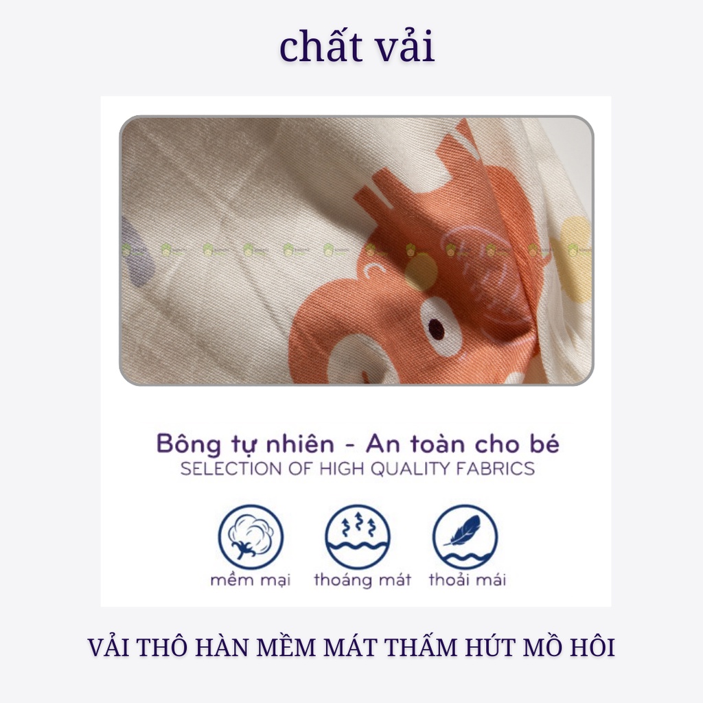 Bộ Yukata Bé Trai, Bé Gái Vải Thô Mềm Mát Hoạ Tiết Khủng Long Dễ Thương CKTD01