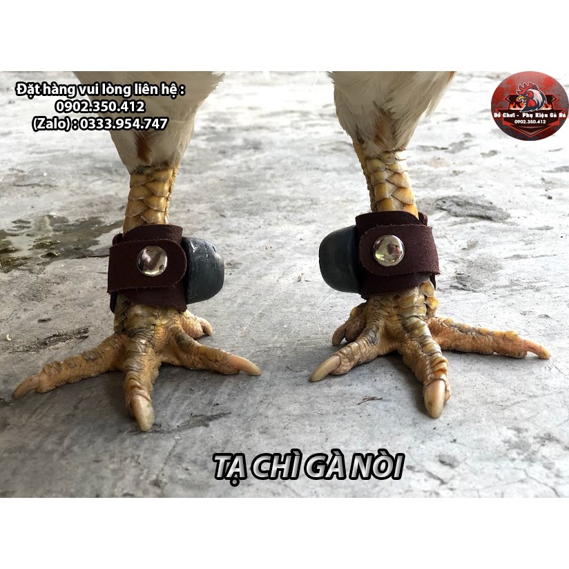 Tạ Chì Đeo Chân Bằng Da Cho Gà Đá - Bộ x 2 Cái