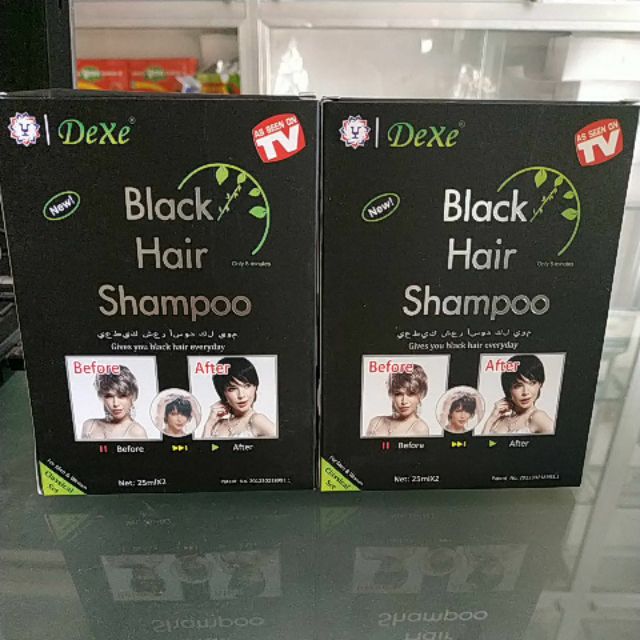 Dầu gội đen tóc Dexe black Hair