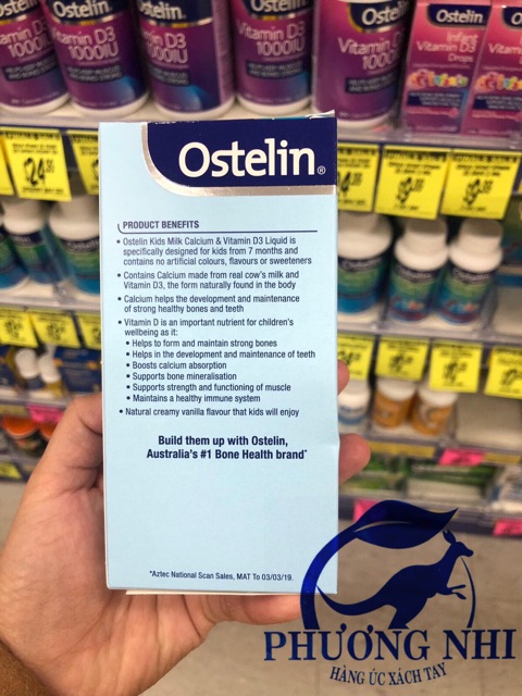 CANXI VÀ VITAMIN D3 OSTELIN 90ml DẠNG NƯỚC - BILL CHEMIST/PHARMACY | BigBuy360 - bigbuy360.vn