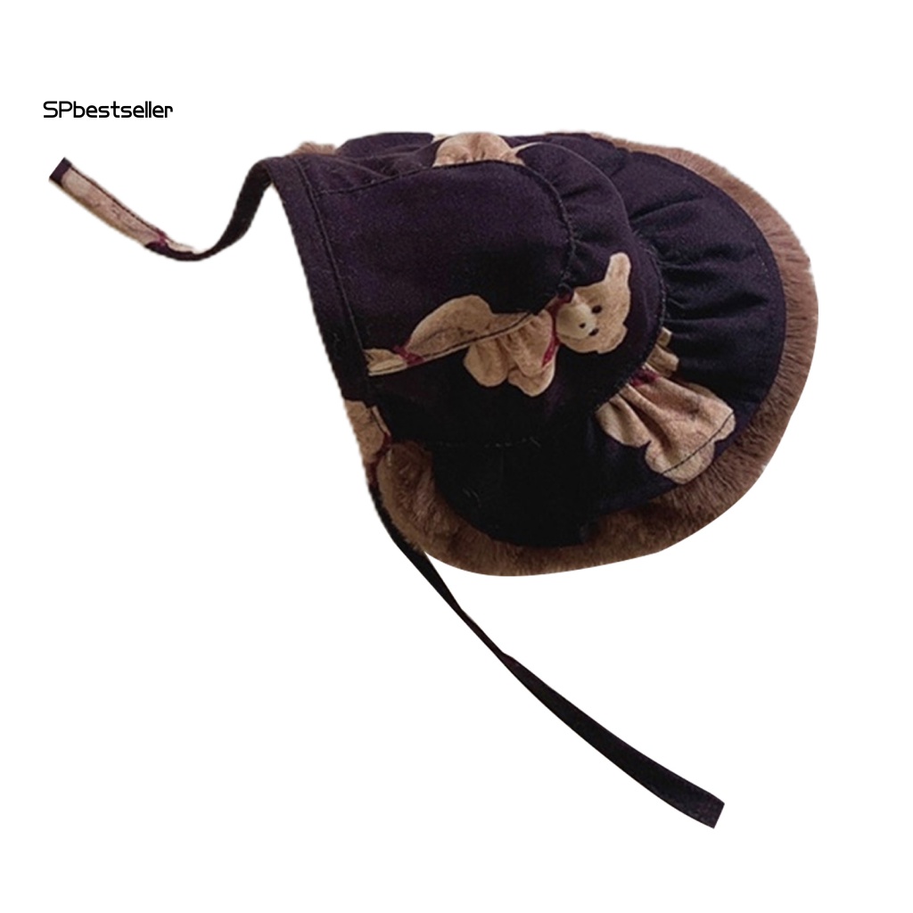 Mũ Đội Đa Năng In Họa Tiết Gấu / Chó Hoạt Hình 2 Màu Tùy Chọn