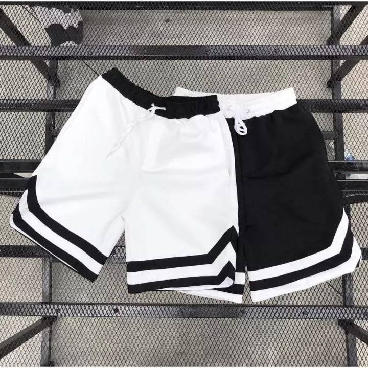 QUẦN SHORT 2V TRẮNG ĐEN - GIN STORE