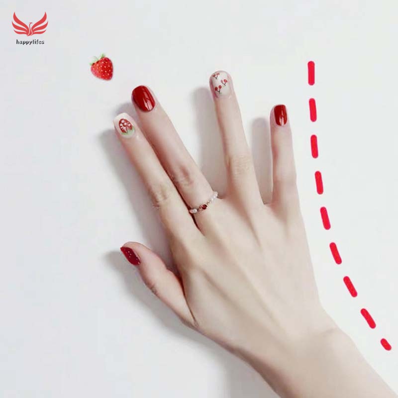 Set 24 Móng Tay Giả Thời Trang  Cá Tính Cho Nữ móng giả dài móng giả /Móng Tay Giả Kèm Keo Dán Dùng Trang Trí Móng Nghệ Thuật