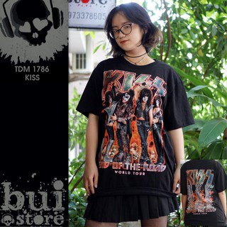 [Mã BUIS45K giảm 45k] Áo Rock band tee phông / thun KISS TDM 1786