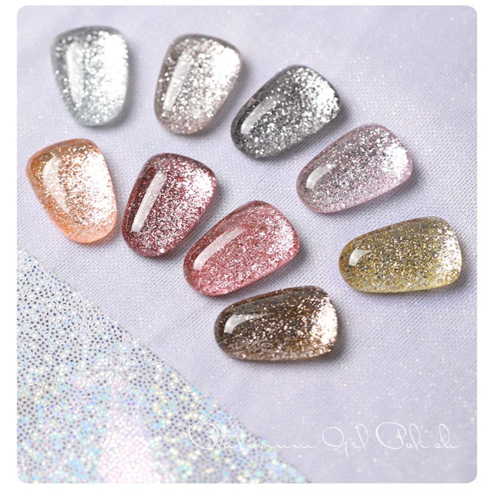 Gel Sơn Móng Tay Kim Tuyến Bạch Kim Dung Tích 15ml