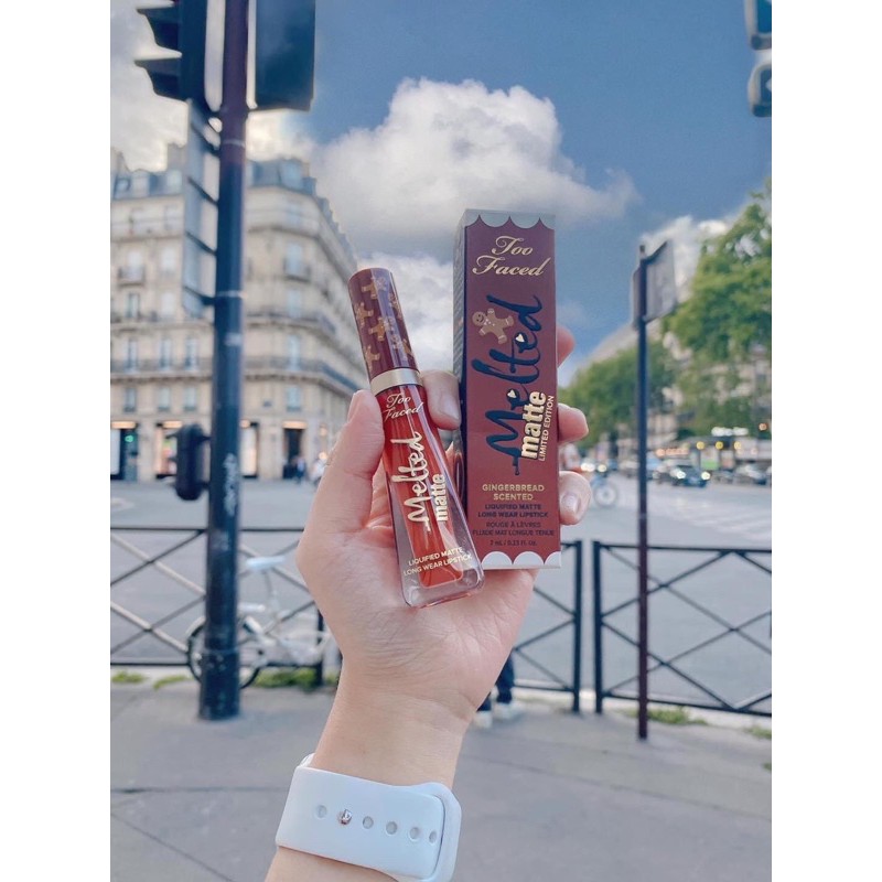 Son TOOFACED GINGERBREAD MAN màu cam cháy siêu đẹp