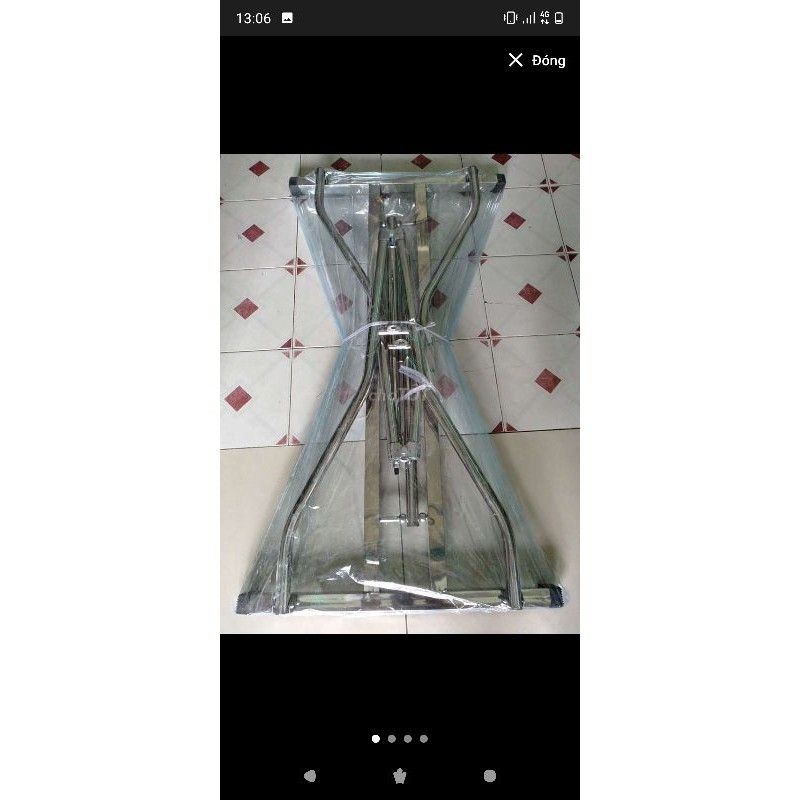 Võng xếp chân vuông - ống 32 - INOX 100% | BigBuy360 - bigbuy360.vn