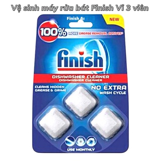 Combo xà phòng rửa bát dạng viên Finish ( viên rửa 150+ Muối rửa 1,2kg+ Nước bóng Finish 400ml )