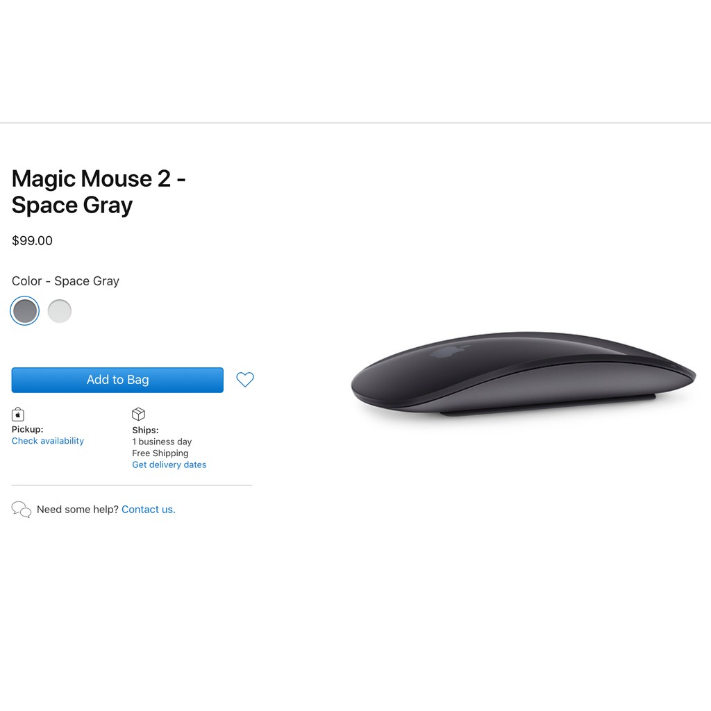 [Mã 267ELSALE hoàn 7% đơn 300K] Magic mouse 2 chính hãng Apple nguyên seal mới 100%