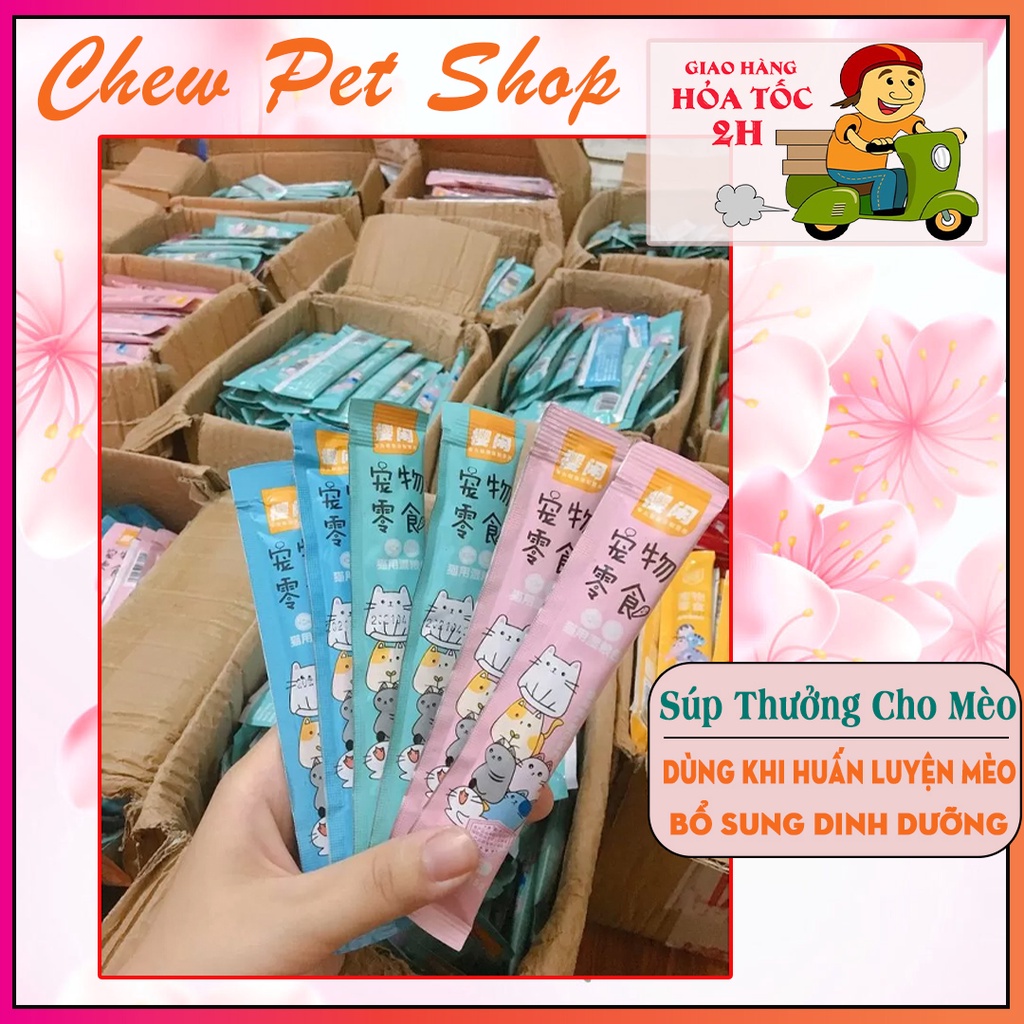 Súp thưởng dinh dưỡng cho mèo shizuka - Dùng Khi Huấn Luyện Mèo