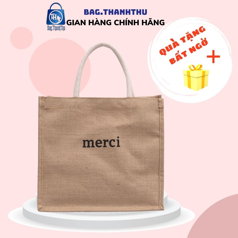 Túi cói Bag.ThanhThu size to MERCI đi biển phong cách 487