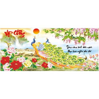 Tranh thêu chữ thập vợ chồng bên nhau ( chưa thêu)-X8121