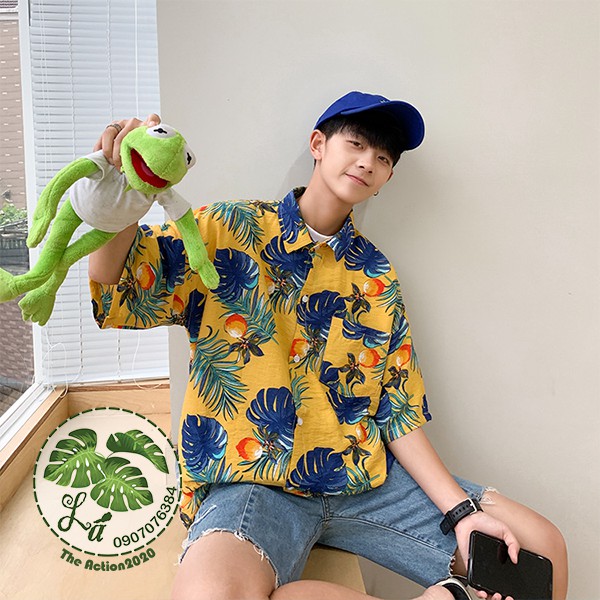 [GIÁ SỈ] Áo Sơ Mi Đi Biển  [THE ACTION ] - ( Quà Tặng)