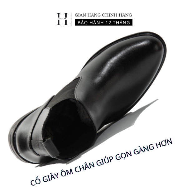 Giày nam boot nam cổ cao, chelsea boot da bò cao cấp SHOES 2H – 54