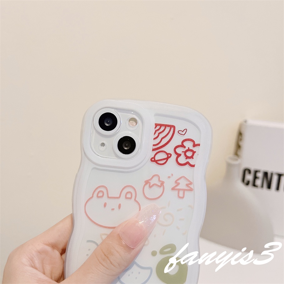 Ốp Điện Thoại TPU Mềm Trong Suốt Họa Tiết Gợn Sóng Cho iPhone 14 13 12 11 Pro Max X XR Xs Max 8 7 6 6s Plus SE 2020