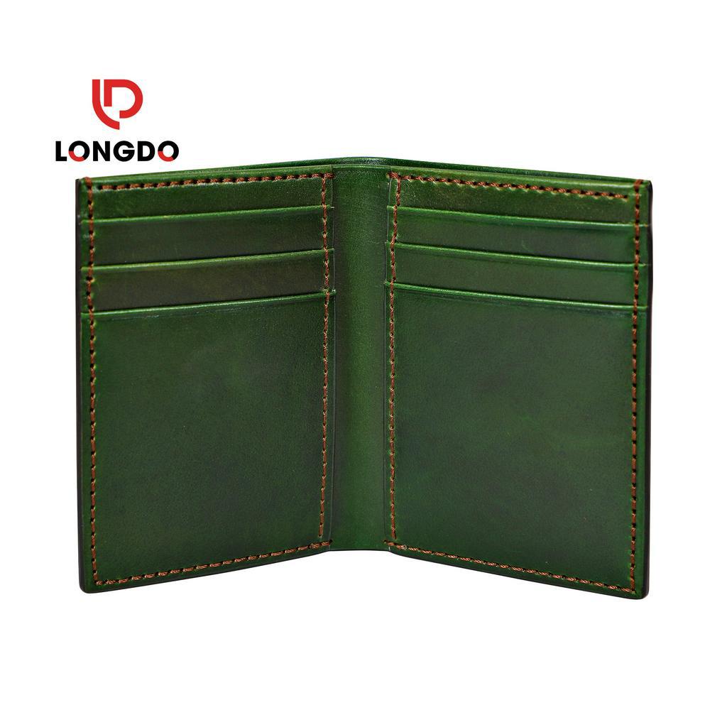 Ví da bò handmade  - Cam kết 100% da bò thật - Bảo hành 5 năm - Thương hiệu uy tín Longdo Leather - BD01