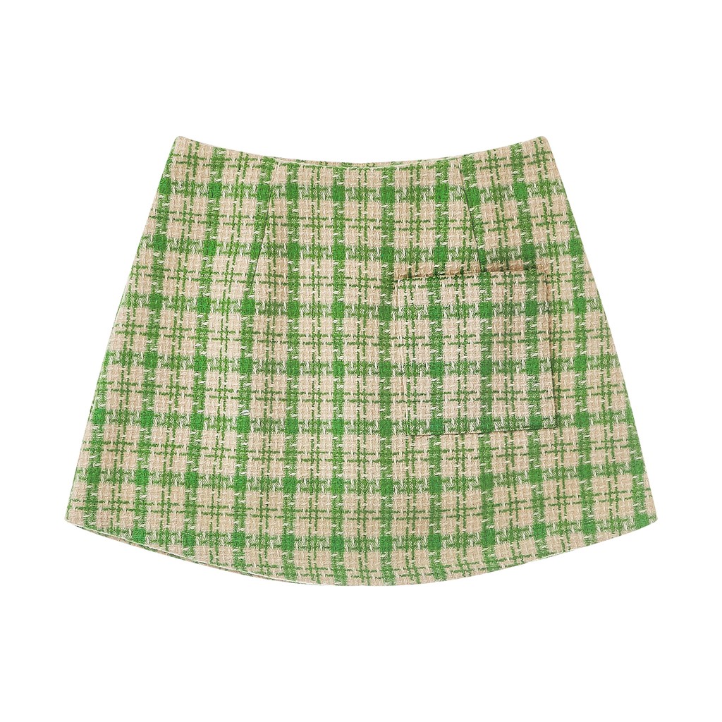 Usthebasic - Chân váy Tweed Cropped Skirt