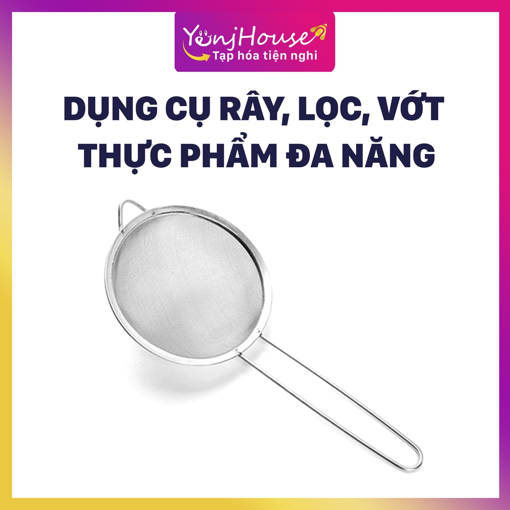 DỤNG CỤ RÂY INOX, LỌC, VỚT THỰC PHẨM: LỌC CUA, BỌT ĐA NĂNG CHO NHÀ BẾP – YENJHOUSE