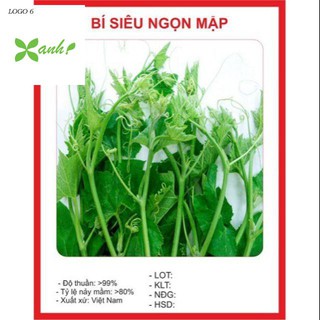 Hạt giống Bí Siêu Ngọn 10gram