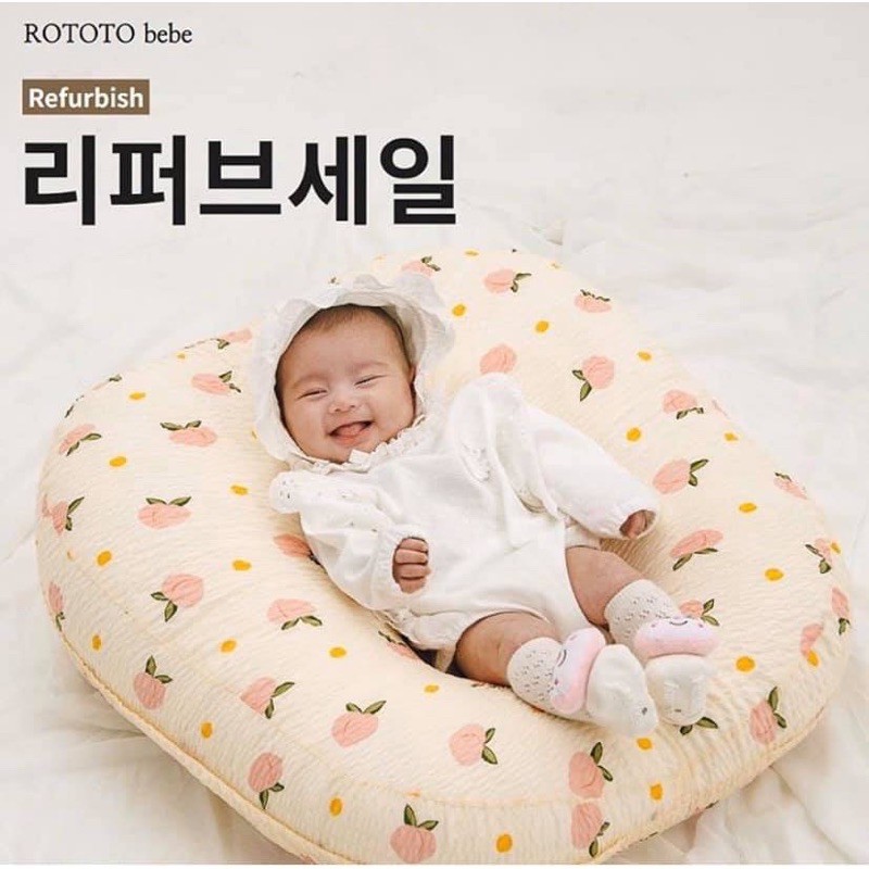 Rototo Bebe gối chống trào vỏ gối Ripple nhăn - Có bán lẻ vỏ gối