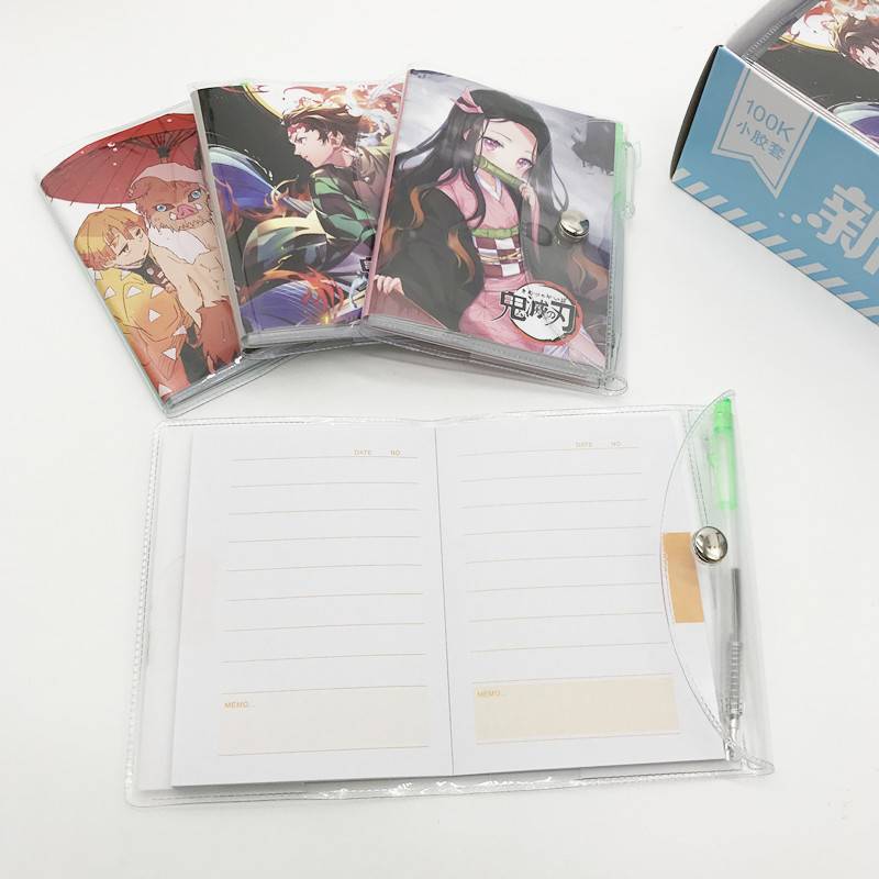 Sổ tay kute gáy lò xo Anime Demon Slayer Kimetsu No Yaiba Kamado Tanjirou Nezuko  Mini Pocket Diary Notebook Agenda To Do list Notepad Planner kids Stationery gift