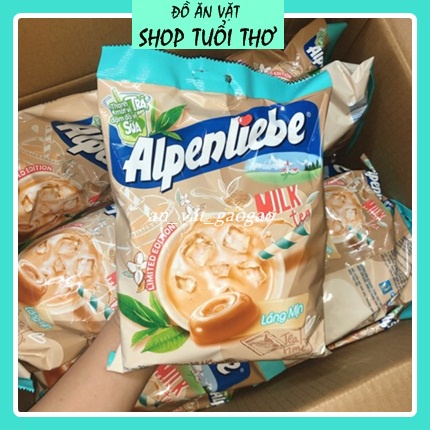 Gói Kẹo AlpenliebeFREESHIP hồng trà sữa 330g