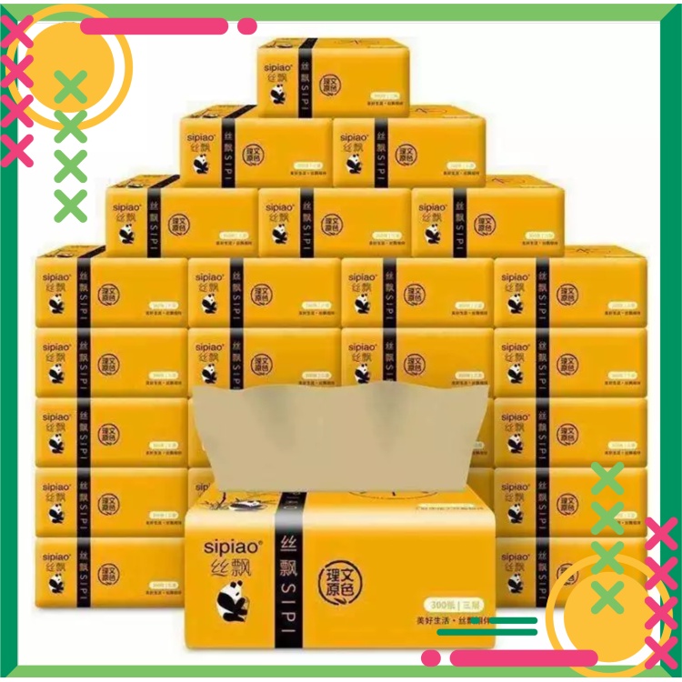 30 GÓI GIẤY ĂN GẤU TRÚC CHÍNH HIỆU SIPIAO (SIÊU GIÁ RẺ)