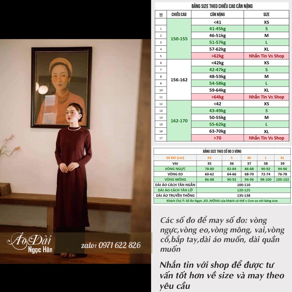 Áo Dài Nữ Xưa Dáng Suông Feather A10