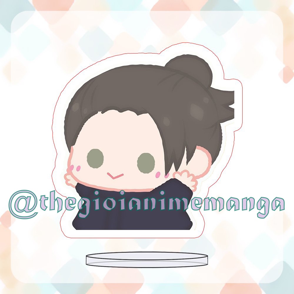 ( MINI 3cm ) Standee JUJUTSU KAISEN ver TẬP THỂ DỤC anime mô hình Chú Thuật Hồi Chiến chibi mica trưng bày