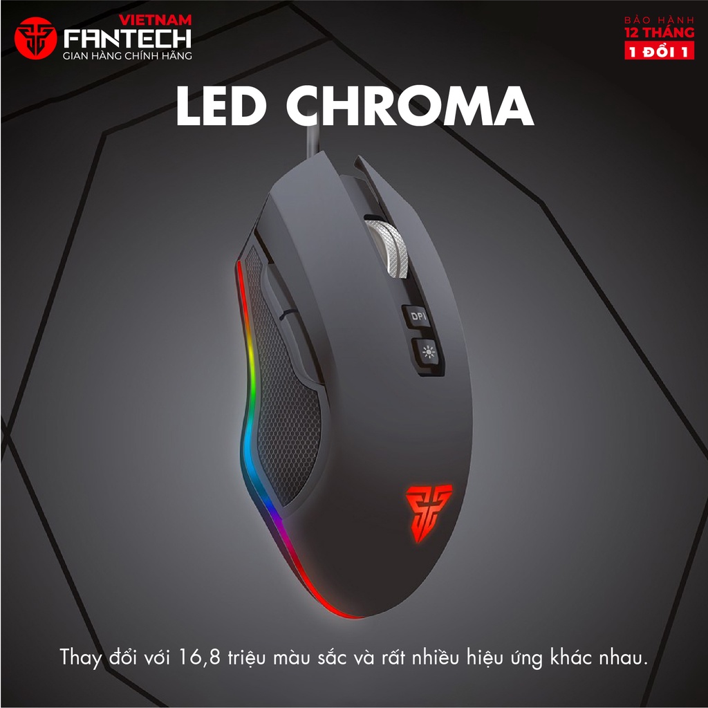 Chuột Gaming Fantech ZEUS X5S ( LED Chroma + phần mềm riêng ) - Hàng phân phối chính hãng