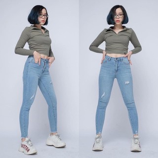 Quần jeans lai tua VNXK