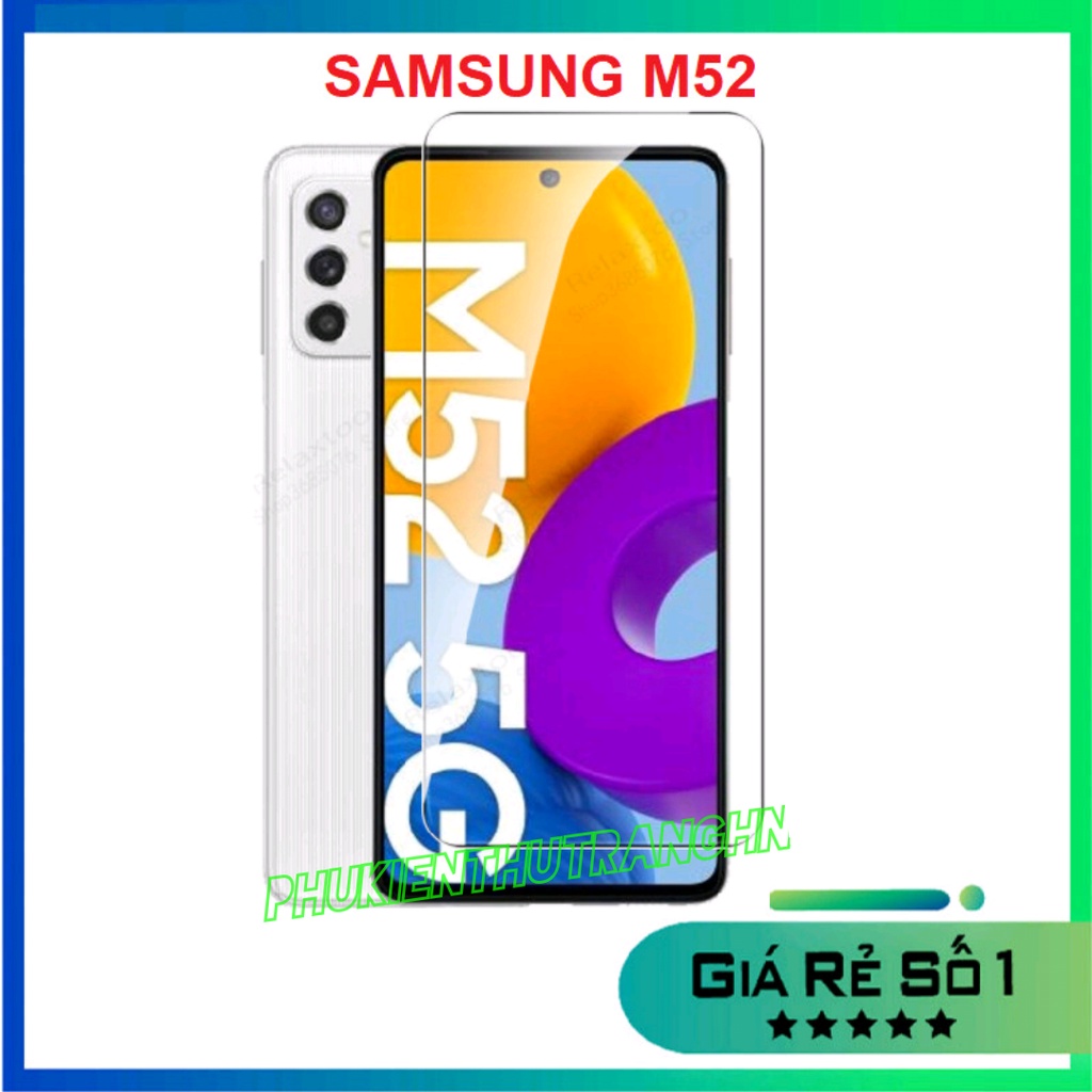 Kính cường lực Samsung M52 5G/ M23 5G trong suốt không full màn hình TẶNG PHỤ KIỆN DÁN