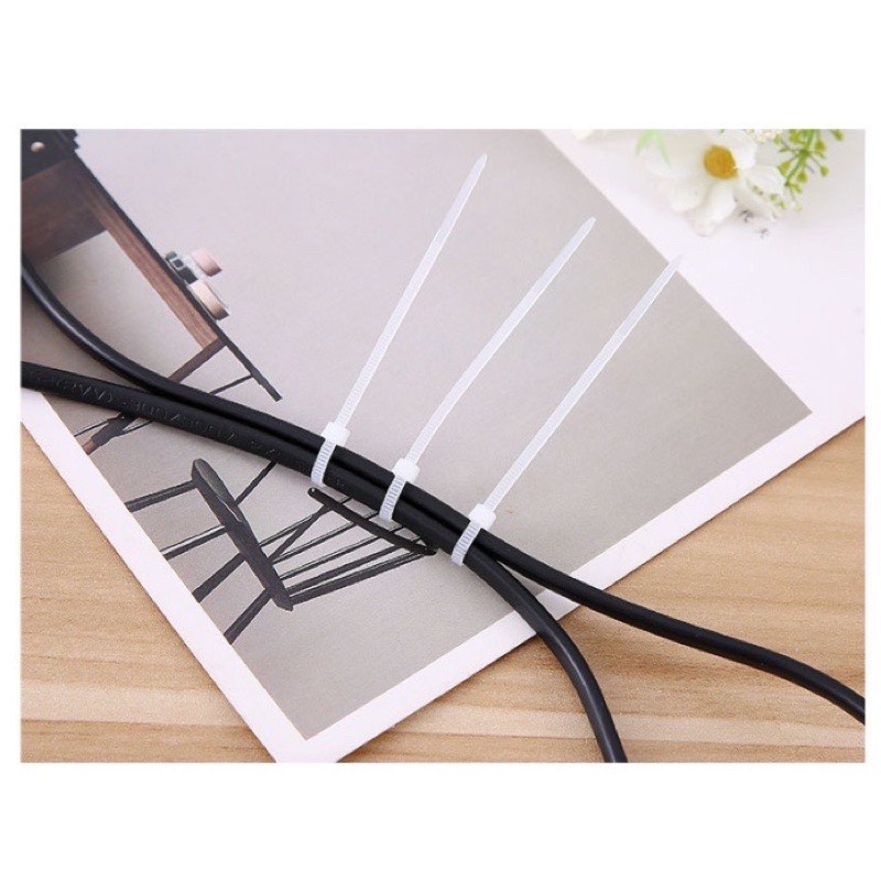 Bịch 100 Dây Rút Buộc Đồ Dùng Chuyên Dụng Kích Thước 20cm