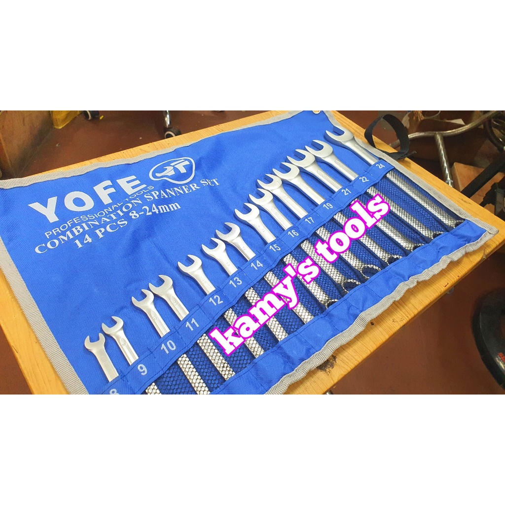 Bộ cờ lê vòng miệng Yofe 14 cây 8mm-24mm