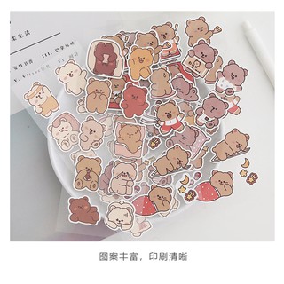 (ST024) Sticker gấu cute nhiều mẫu